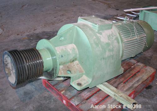 USED: Westfalia CA-505-01-12 solid bowl decanter centrifuge, 316 stainless steel construction on product contact areas. Max bowl speed 3500 rpm, 6" (160mm) single lead conveyor with welded hardfacing...