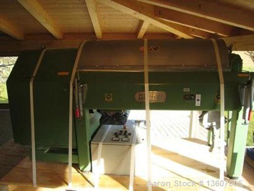 Used- Westfalia CB-300-01-00 solid bowl Decanter Centrifuge.Material of construction is stainless steel on product contact p...