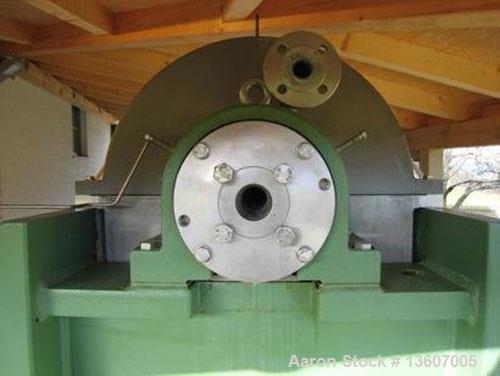 Used- Westfalia CB-300-01-00 solid bowl Decanter Centrifuge.Material of construction is stainless steel on product contact p...