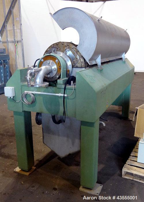 Used Stainless Steel GEA-Westfalia Solid Bowl Decanter Centrifuge, TD 3050
