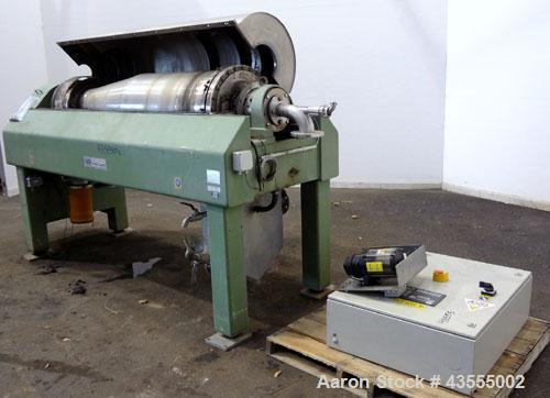 Used Stainless Steel GEA-Westfalia Solid Bowl Decanter Centrifuge, TD 3050