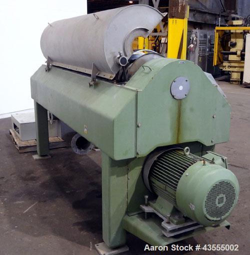 Used Stainless Steel GEA-Westfalia Solid Bowl Decanter Centrifuge, TD 3050
