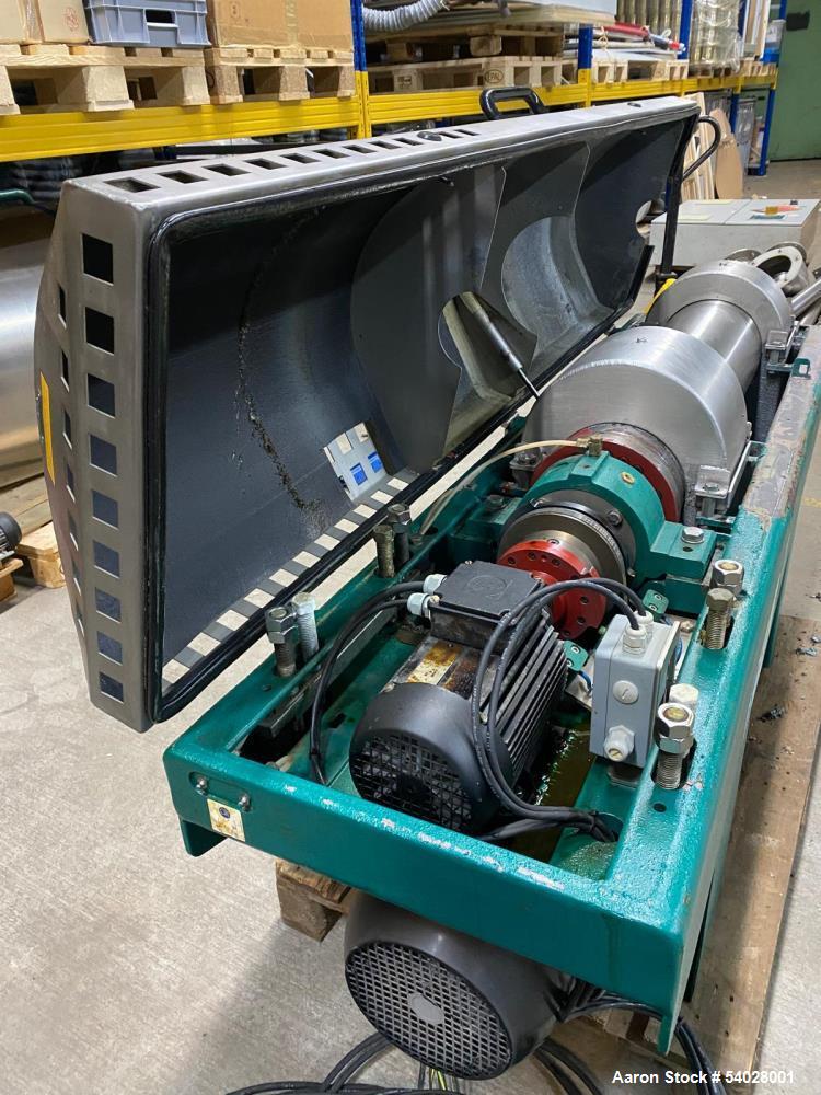 Used GEA Westfalia UCD 205-00-02/32c Decanter Centrifuge – 5500 RPM, 2-Phase, Stainless Contact, WWT Application – 2011