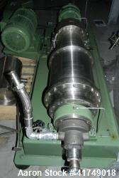 Used- Flottweg Solid Bowl Decanter Centrifuge, Model Z2L/3-576