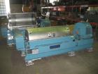 Used Alfa Laval P-3400U Super-D-Canter centrifuge. Stainless steel construction on product contact areas, max bowl speed 4000 rpm, 4.25