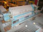 Used Alfa Laval P-3400U Super-D-Canter centrifuge. Stainless steel construction on product contact areas, max bowl speed 4000 rpm, 4.25