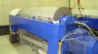 Used Alfa Laval Aldec 508 Solid Bowl Decanter Centrifuge, 316 stainless steel construction (product contact areas), maximum bowl speed 2900 rpm, single row of lined cake discharge ports, liquid plate...