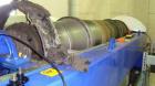 Used Alfa Laval Aldec 508 Solid Bowl Decanter Centrifuge, 316 stainless steel construction (product contact areas), maximum bowl speed 2900 rpm, single row of lined cake discharge ports, liquid plate...