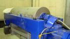 Used Alfa Laval Aldec 508 Solid Bowl Decanter Centrifuge, 316 stainless steel construction (product contact areas), maximum bowl speed 2900 rpm, single row of lined cake discharge ports, liquid plate...
