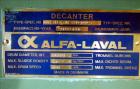 Used Stainless Steel Alfa Laval Solid Bowl Decanter Centrifuge