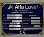 Alfa Laval Decanter AVNX- 4050 Solid Bowl Decanter Centrifuge. 316 Stainless steel construction (product contact areas), maximum bowl speed 4000 rpm, 110 mm single lead conveyor, single row of lined ...