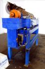 Used Alfa Laval NX-4055 Solid Bowl Decanter Centrifuge, 316 Stainless Steel Construction (product contact areas). Maximum bowl speed 4,000 rpm, 110 mm single lead conveyor with welded hard facing, si...