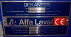 Used- Alfa Laval NX-4055 Solid Bowl Decanter Centrifuge, 316 Stainless Steel Construction (product contact areas). Maximum b...