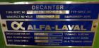 Used- Alfa Laval AVNX-416B-31G solid bowl decanter Centrifuge, Stainless steel construction on product contact areas. Maximu...