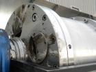 Used Alfa Laval AVNX-418-31G Solid Bowl Decanter Centrifuge, 316 Stainless Steel (product contact areas). maximum bowl speed 4000 rpm, 110mm single lead conveyor with sintered tungsten carbide wear p...