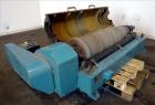 Used Alfa Laval AVNX-418B-31G Solid Bowl Decanter Centrifuge. 316 Stainless steel construction (product contact areas), 110mm single lead conveyor with welded hard facing, double row of lined cake di...