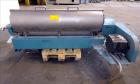 Used Alfa Laval AVNX-418B-31G Solid Bowl Decanter Centrifuge. 316 Stainless steel construction (product contact areas), 110mm single lead conveyor with welded hard facing, double row of lined cake di...