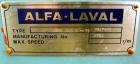Used Alfa Laval AVNX-418K-31G Solid Bowl Decanter Centrifuge.