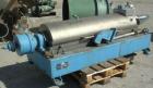 Used Alfa Laval AVNX-418K-31 Solid Bowl Decanter Centrifuge, 316 Stainless Steel Construction (Product Contact Areas), Maximum bowl speed 3250 RPM. Double row of lined cake discharge ports, 70 MM sin...