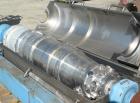 Used Alfa Laval AVNX-418K-31 Solid Bowl Decanter Centrifuge, 316 Stainless Steel Construction (Product Contact Areas), Maximum bowl speed 3250 RPM. Double row of lined cake discharge ports, 70 MM sin...