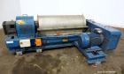 Used Alfa Laval AVNX 424B-31G (PM-35000 Super) Decanter Centrifuge. 316 Stainless steel construction on product contact areas. Maximum bowl speed 3600 rpm, approximate 110mm single lead conveyor with...