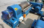 Used Alfa Laval AVNX 424B-31G (PM-35000 Super) Decanter Centrifuge. 316 Stainless steel construction on product contact areas. Maximum bowl speed 3600 rpm, approximate 110mm single lead conveyor with...