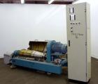 Used Alfa Laval DMNX-616B-31G-8820.1603-01 31G Solid Bowl Decanter Centrifuge, 316 Stainless Steel (product contact areas). Maximum bowl speed 3250 rpm, 110mm single lead conveyor, base, casing, 2.5 ...