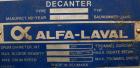 USED: Alfa Laval AVNX-716B-31G solid bowl decanter centrifuge. Max bowl speed 4000 rpm, stainless steel construction on product contact areas, 70mm single lead conveyor, single row of lined cake disc...