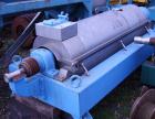 Used Alfa Laval decanter, type AVNX-418B-11G. 316 stainless steel construction on product contact parts. Max bowl speed 3000 rpm. Double row of cake discharge ports, 70 mm single lead conveyor with w...