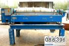 USED: Alfa Laval decanter type AVNX418B-31. Material of construction is 316 stainless steel on product contact parts. Max bowl speed 3000 rpm by a 34 hp/22 kw, 380 volt/50 cycle/3 ph main drive motor...