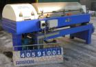 Used Alfa Laval Decanter, Type ALDEC 406, 316 stainless steel construction on product contact parts. Maximum bowl speed 4000 rpm. 110mm single lead conveyor with hardfacing. Driven by a 22 kw, 3/50/3...