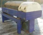 Used Alfa Laval Decanter, Type ALDEC 406, 316 stainless steel construction on product contact parts. Maximum bowl speed 4000 rpm. 110mm single lead conveyor with hardfacing. Driven by a 22 kw, 3/50/3...