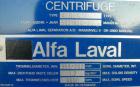 Used Alfa Laval Decanter, Type ALDEC 406, 316 stainless steel construction on product contact parts. Maximum bowl speed 4000 rpm. 110mm single lead conveyor with hardfacing. Driven by a 22 kw, 3/50/3...