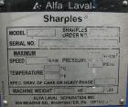 Used Stainless Steel Sharples Super-D-Canter Centrifuge
