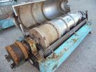 Used Alfa Laval decanter, type NX 418B-31G. 316 stainless steel construction on product contact parts. Approximate maximum bowl speed 4000. Single lead conveyor. Complete with gearbox.