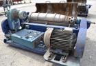 Used Alfa Laval NX-418S-31 Solid Bowl Decanter Centrifuge. 316 Stainless steel construction on product contact parts. Max bowl speed 4000 rpm, 3 phase, 2 ¾