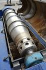 Used Alfa Laval NX-418S-31 Solid Bowl Decanter Centrifuge. 316 Stainless steel construction on product contact parts. Max bowl speed 4000 rpm, 3 phase, 2 ¾