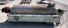 Used Alfa Laval NX-418B-31G Solid Bowl Decanter Centrifuge. 316 stainless steel construction on product contact areas, max bowl speed 4000 rpm. 70 mm single lead Esjberg conveyor with welded hardfaci...
