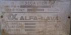 Used Alfa Laval NX-418B-31G Solid Bowl Decanter Centrifuge. 316 stainless steel construction on product contact areas, max bowl speed 4000 rpm. 70 mm single lead Esjberg conveyor with welded hardfaci...