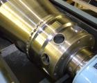 Used Alfa Laval NX-418B-31G Solid Bowl Decanter Centrifuge. 316 stainless steel construction on product contact areas, max bowl speed 4000 rpm. 70 mm single lead axial conveyor with welded hardfacing...