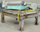 Used Alfa Laval NX-418B-31G Solid Bowl Decanter Centrifuge, 316 Stainless Steel (product contact areas). Maximum bowl speed 3250 rpm, 110mm single lead conveyor with sintered tungsten carbide wear pr...