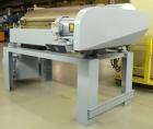 Used Alfa Laval NX-418B-31G Solid Bowl Decanter Centrifuge. 316 stainless steel construction on product contact areas. Maximum bowl speed 4000 rpm. 3