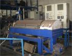 Used Alfa Laval CHNX-418-31G Solid Bowl Decanter Centrifuge. Max bowl speed 4000 rpm, single lead conveyor with hardfacing, lined solids discharge ports, liquid plate dams, base, casing, gearbox, fee...