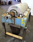 Used Alfa Laval NX-418 (2 or 3 phase) Solid Bowl Decanter Centrifuge. 316 Stainless steel construction (product contact areas), maximum bowl speed 3250 rpm, single row of lined cake discharge ports, ...