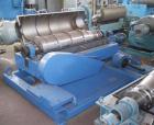 USED: Alfa Laval NX-418 solid bowl decanter centrifuge. 316 stainlesssteel construction on product contact areas, max bowl speed 4000,single lead conveyor with welded hardfacing, double row of linedc...
