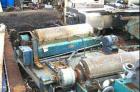 USED: Alfa-Laval NX-418 solid bowl decanter centrifuge rotating assembly, 316 stainless steel construction. Max bowl speed 4000 rpm, 70 mm conveyor with welded hardfacing, centripetal pump liquid dis...