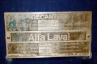 Used Alfa Laval NX-414B-31 Solid Bowl Decanter Centrifuge, 316 stainless steel (product contact areas). Max bowl speed 4000 rpm, single row of cake solids discharge ports, 2.75