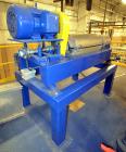 Used Alfa Laval NX 414 Decanter Centrifuge. 316 Stainless steel product contact areas. Maximum bowl speed 4000 rpm, approximate 110mm single lead conveyor, single row of lined cake discharge ports, 2...