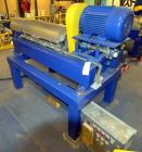 Used Alfa Laval NX 414 Decanter Centrifuge. 316 Stainless steel product contact areas. Maximum bowl speed 4000 rpm, approximate 110mm single lead conveyor, single row of lined cake discharge ports, 2...