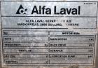 Used Alfa Laval NX 414 Decanter Centrifuge. 316 Stainless steel product contact areas. Maximum bowl speed 4000 rpm, approximate 110mm single lead conveyor, single row of lined cake discharge ports, 2...